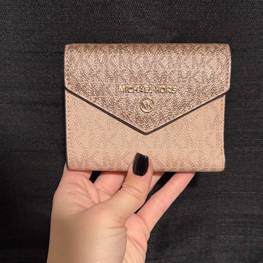 Michael Kors Metallic Pink Wallet